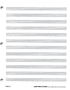 Papier manuscrit 12 portées - Manuscript paper 12 stave