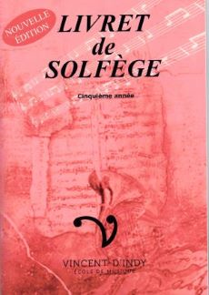 Livret de solfège 5e année (nouvelle édition)
