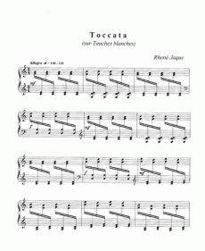 Jaque, Rhené - Toccata sur touches blanches (2e version)