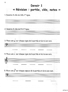 Théorie musicale Devoirs du Prof Rémi 3