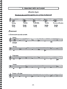 Éléments du langage harmonique tonal I - 8e année
