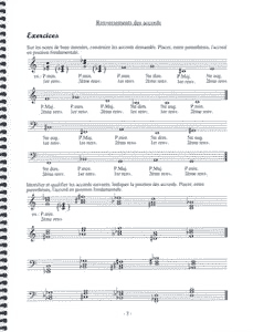 Introduction à l’harmonie tonale 7e année