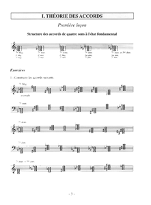 Éléments du langage harmonique tonal I - corrigé des exercices