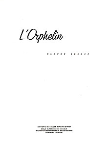 Bernec, Claude - L'Orphelin