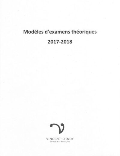 Modèles d’examens théoriques 2017-2018