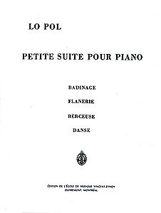 Lo Pol - Petite suite pour piano