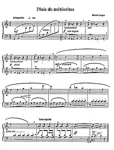 Jaque, Rhené - Pluie de météorites