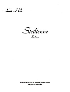 Lû Nik - Sicilienne
