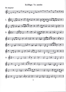 Livret de solfège 7e année