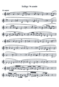 Livret de solfège 9e année