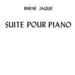 Jaque, Rhené - Suite pour piano