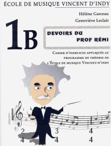 Théorie musicale Devoirs du Prof Rémi niveau 1B