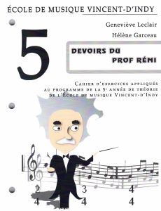 Théorie musicale Devoirs du Prof Rémi niveau 5