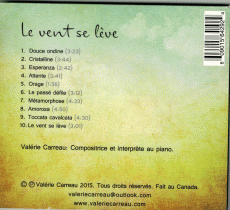 Carreau, Valérie - CD Le vent se lève