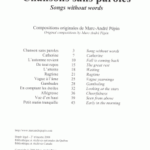Pépin, Marc-André - Chansons sans paroles