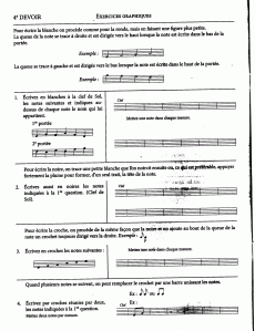 Mayeur, Edmond - Devoirs de musique, cahier no. 1