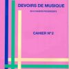 Mayeur, Edmond - Devoirs de musique, cahier no. 2