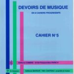 Mayeur, Edmond - Devoirs de musique, cahier no. 5