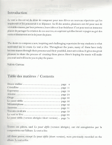 Carreau, Valérie - Le vent se lève - recueil de dix pièces pour piano