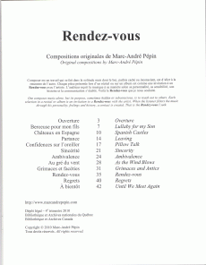 Rendez-vous2 Pépin, Marc-André - Rendez-vous