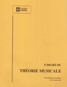 Université Laval - Théorie musicale 3e degré