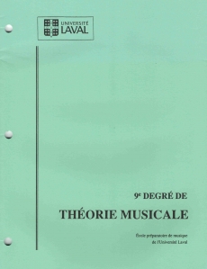Université Laval - Théorie musicale 9e degré
