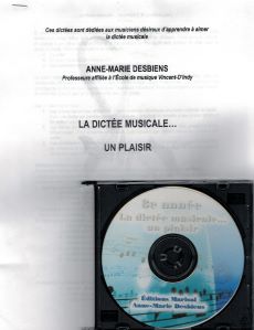 Desbiens, Anne-Marie - La dictée musicale...un plaisir niveau 8e année +CD