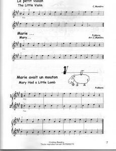 Mondiru, Cristina - Méthode de violin pour débutants volume 1