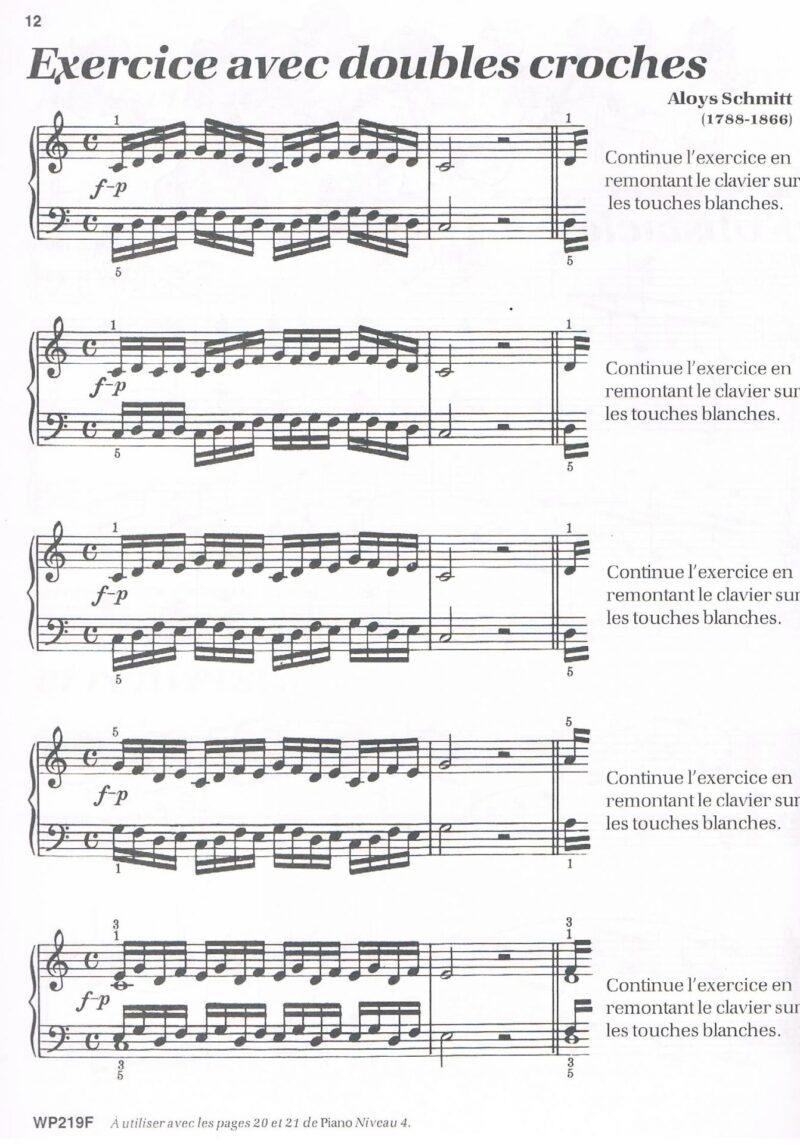 Bastien. James - Méthode de piano Bastien - Technique niveau 4