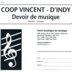 Manuscrit - Devoir de musique 8 portées 24 pages