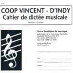 Manuscrit - Cahier de dictée musicale 6 portées 24 pages