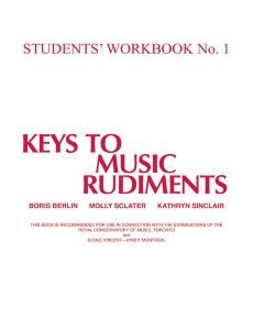Berlin, Boris - Keys to Music Rudiments Volume 1