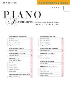 Faber and Faber - Piano Adventures Level 1 Performance Book 2nd Edition