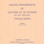 Weber, Alain - Leçons progressives de lecture et de rythme volume I