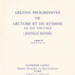 Weber, Alain - Leçons progressives de lecture et de rythme volume II