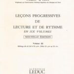 Weber, Alain - Leçons progressives de lecture et de rythme volume III