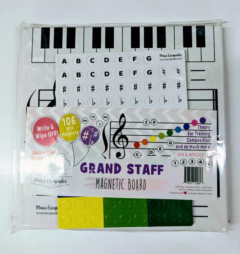 Tableau Magnetic board with keyboard and large staff