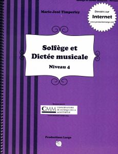 Timperley, Marie-José - Solfège et dictée musicale niveau 4