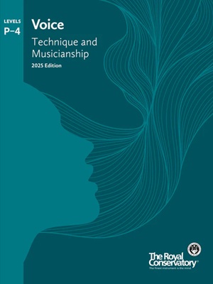 RCM - Voice : Technique and Musicianship, levels P - 4