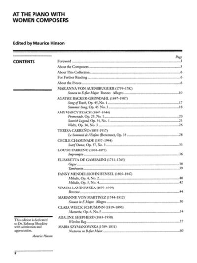 At the Piano with Women Composers