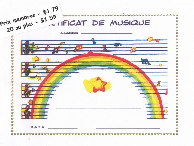 Certificat de mérite (Arc-en-ciel)