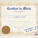 Certificat de mérite (Classique)