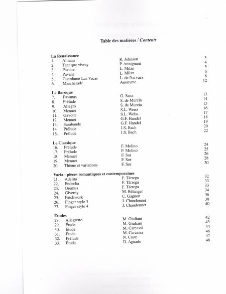 Guitare - Répertoire progressif 5 ex._000512 Répertoire progressif pour la guitare classique vol. 5