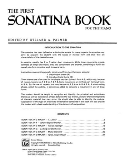 Palmer, Willard - The First Sonatina Book