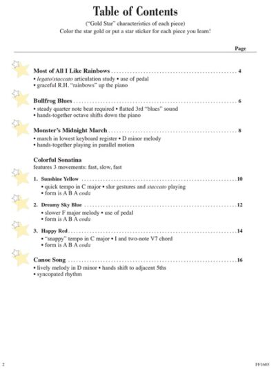 Faber and Faber - Piano Adventures Level 1 Gold Star Performance Book