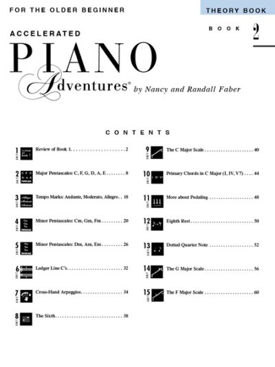 Faber and Faber - Accelerated Piano Adventures Level 2 Theory Book