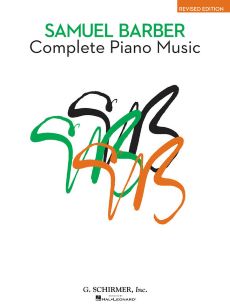 Barber Complete Barber, Samuel - Complete Piano Music