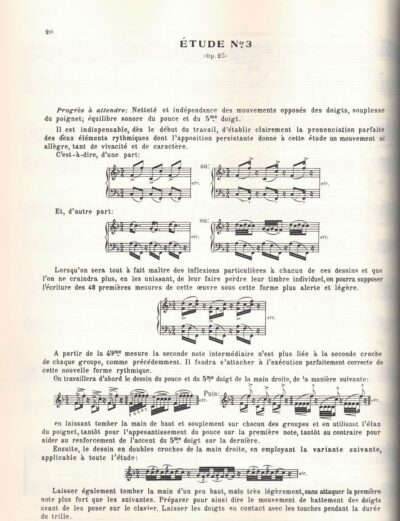 Chopin, Frederic - Douze études opus 25 édition de travail d'Alfred Cortot