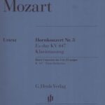 Mozart, Wolfang Amadeus - Concerto pour cor français no 3 en mi♭ majeur KV 447