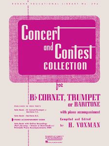 Concert and Contest Collection for Bb Cornet, Trumpet or Baritone: Accompagnement Piano